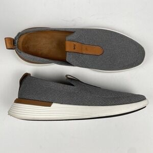 Wolf & Shepherd Swiftknit Loafer Slip on Gray Canvas - Womens Size 8 / Mens 6